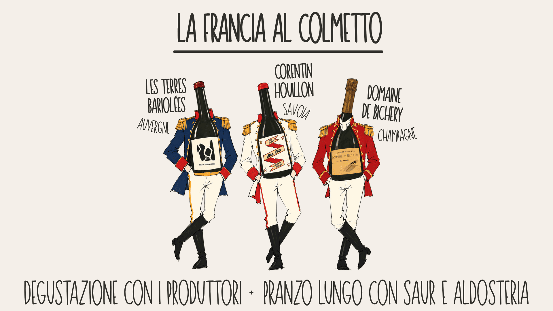 La Francia al Colmetto - degustazione vini e pranzo lungo