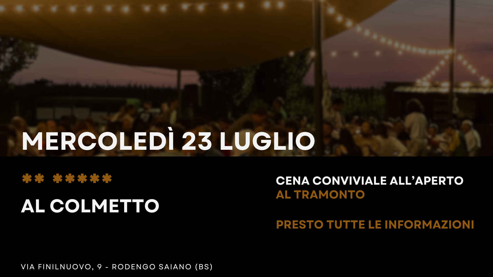cena conviviale al colmetto